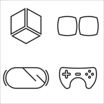 Virtual reality icon Stock Illustration
