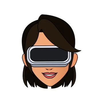 Virtual reality icon image Stockillustratie
