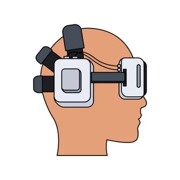 Virtual reality icon image Stockillustratie