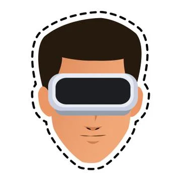 Virtual reality icon image 스톡 일러스트