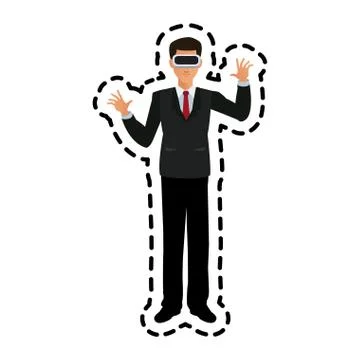 Virtual reality icon image イラスト素材