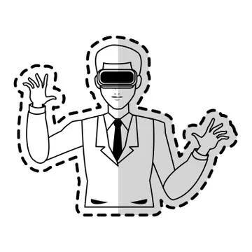 Virtual reality icon image イラスト素材