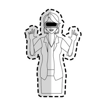 Virtual reality icon image イラスト素材