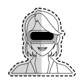 Virtual reality icon image イラスト素材