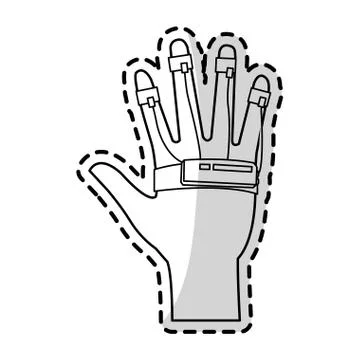 Virtual reality icon image Stock Illustration