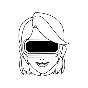 Virtual reality icon image イラスト素材