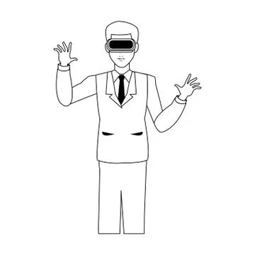 Virtual reality icon image イラスト素材