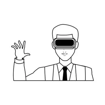 Virtual reality icon image イラスト素材