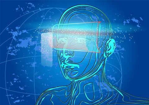Virtual reality Stock Illustration