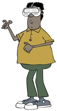 Virtual reality Stock Illustration