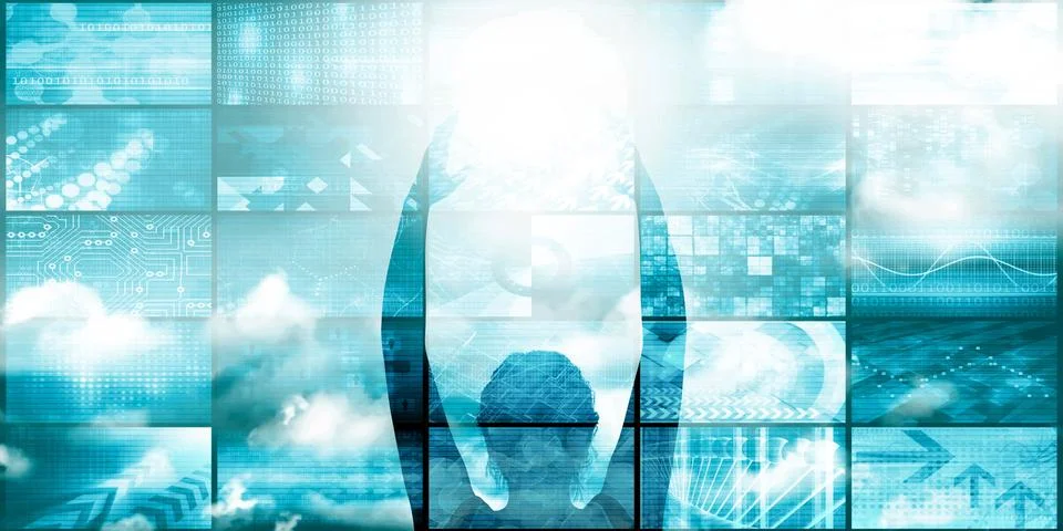 Virtual Reality Stock Illustration