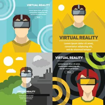 Virtual reality illustration Stock Illustration