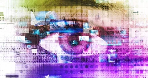 Virtual Reality Immersive Experience Through Digital Representation Stock Footage 314689890