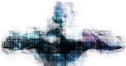 Virtual Reality Immersive Experience Through Digital Representation Stock Footage 320277340