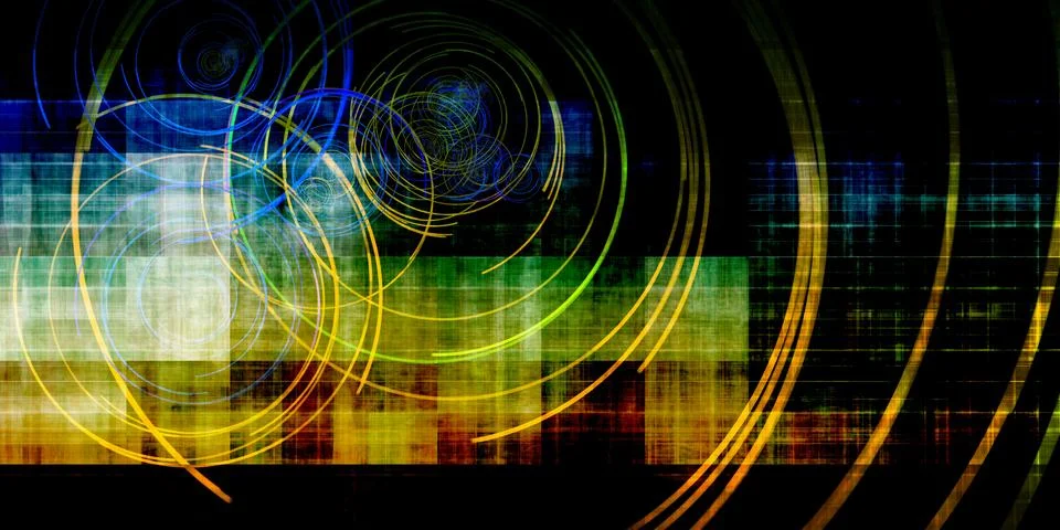 Virtual Reality Interface Background For Immersive Experience Stock Illustration