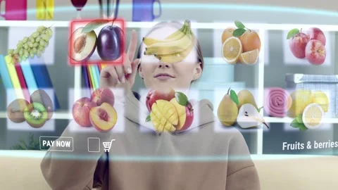 Virtual reality internet interface concept. Stock Footage 168223248