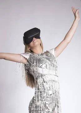  Virtual reality mapped and realized in eyeglasses Virtual reality mapped ... Stockfoto's