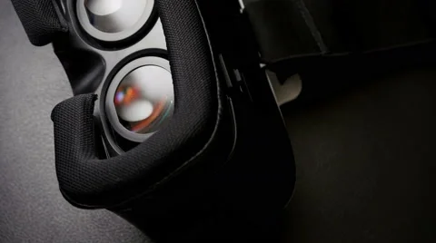 Virtual reality mask. Close up. Stock Footage 61793227
