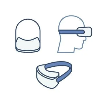 Virtual reality mask Illustrazione stock