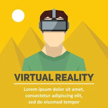 Virtual reality. New technologies and on line gaming Stock Illustration