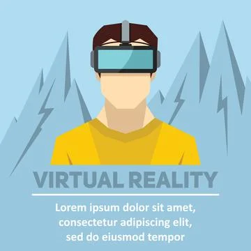 Virtual reality. New technologies and on line gaming Stock Illustration