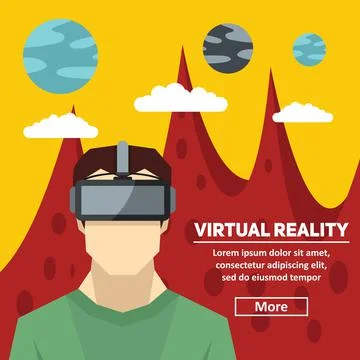 Virtual reality. New technologies and on line gaming Stock Illustration