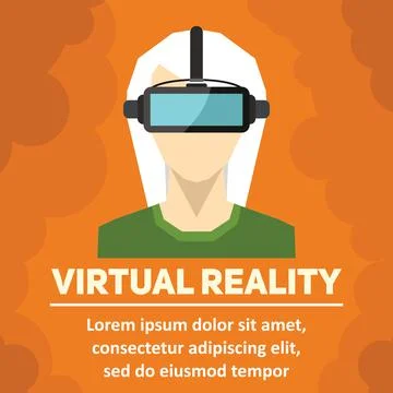 Virtual reality. New technologies and on line gaming Stock Illustration
