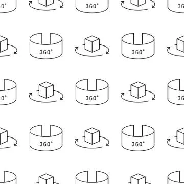 Virtual reality pattern Stock Illustration