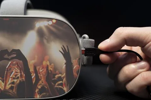 Virtual reality Stock Photos