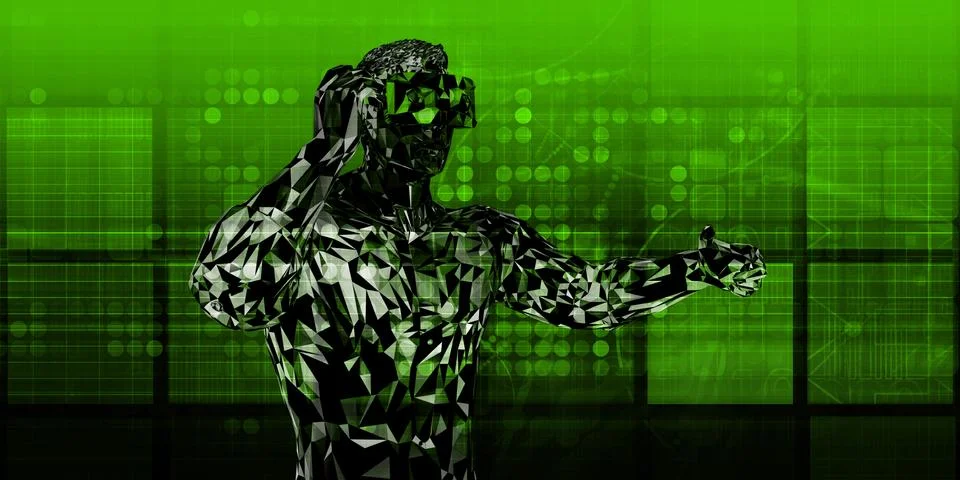 Virtual Reality Platform Stock Illustration