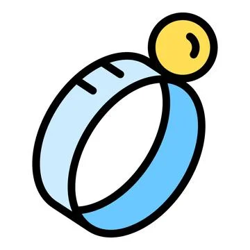 Virtual reality project icon vector flat Stock Illustration