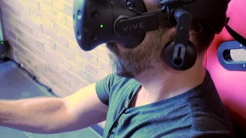 Virtual Reality Racing 4k Video stock 94781391