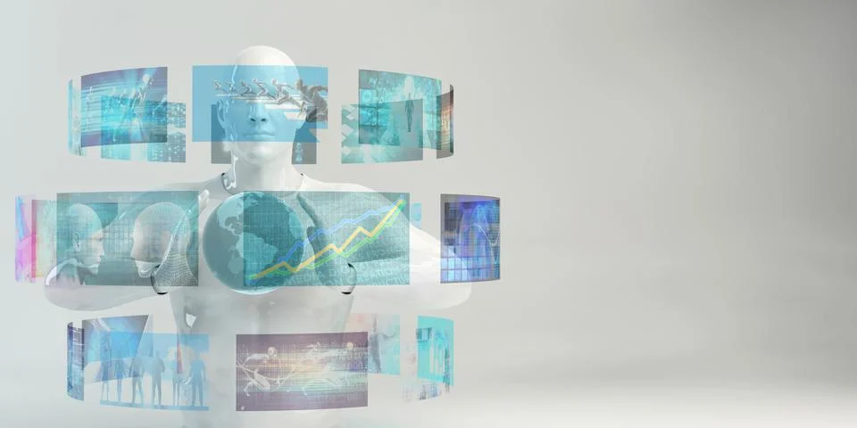 Virtual Reality Solutions Stock Illustration