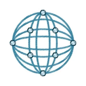 Virtual reality spherical panorama drawing 库存插图