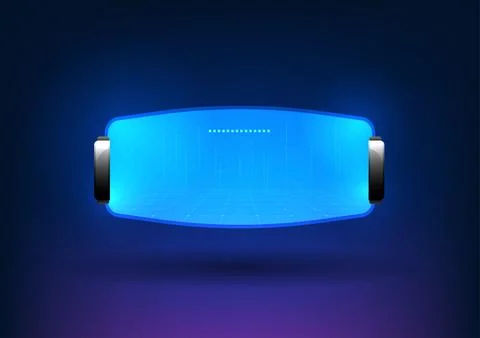 Virtual Reality technology that creates a new environment in the virtual wo.. 스톡 일러스트