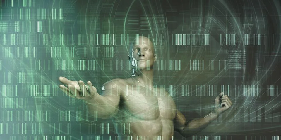 Virtual Reality Technology Expanding Human Perception And Awareness Stock Illustration