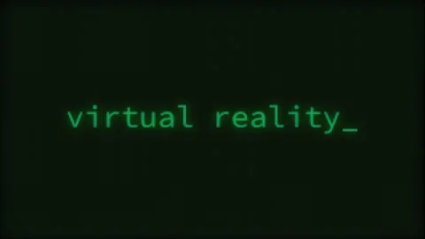 Virtual Reality, Typing Text, Retro Computer Screen Stock Footage 263899558
