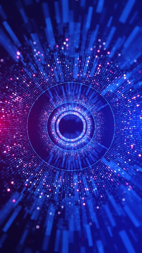 Virtual reality universe artificial intelligence Sci-fi digital footage electric Stock Footage 341894458