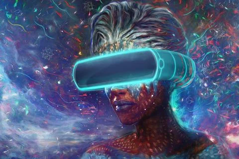 Virtual Reality Universe Illustration