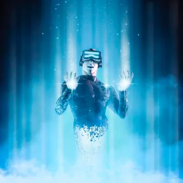 Virtual reality user avatar Stock-Illustration