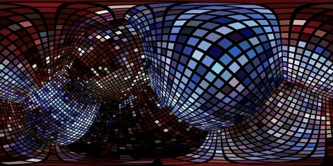 Virtual Reality Video Cubic Abstraction Stock-Footage 85478817