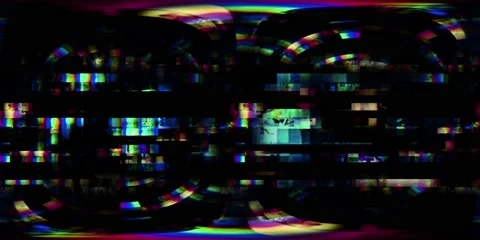Virtual reality video of a digital video malfunction - 360 VR Glitch 001 Vidéo 65241793