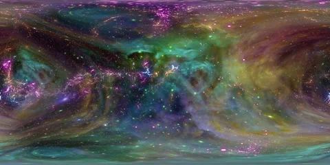 Virtual reality video of flying through star fields in space - 360 VR Space 3001 Stock Footage 62937930