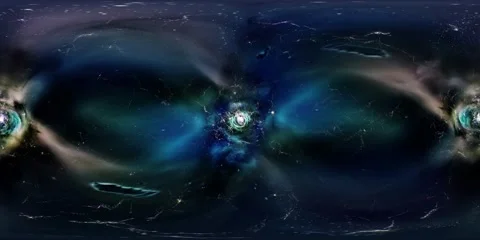 Virtual reality video flying through star fields in space - 360 VR Space 3013 Stock-Footage 66300141