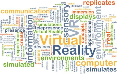 Virtual reality VR background concept Stock-Illustration