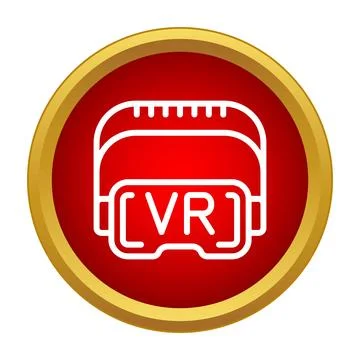 Virtual reality vr headset gaming technology icon Illustrazione stock