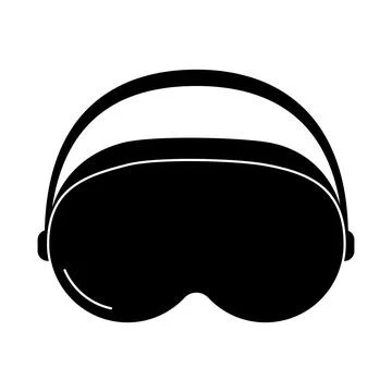Virtual Reality VR Headset Icon Vector Stock Illustration