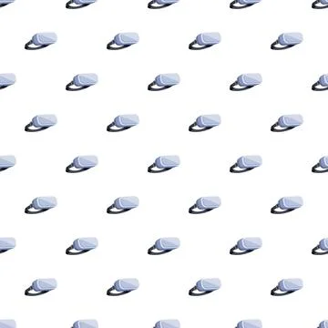 Virtual reality vr headset pattern for gaming background Stockillustratie
