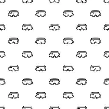 Virtual reality vr headset seamless pattern background Illustrazione stock