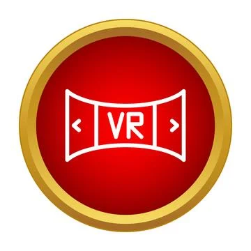 Virtual reality vr immersion 360 degree panoramic icon Stock Illustration